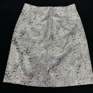 Ellen Tracy Black and White Knee-Length Pencil Skirt
